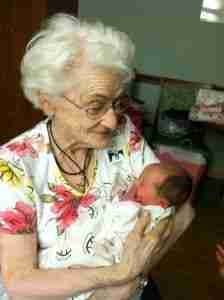 Abby and great grandma