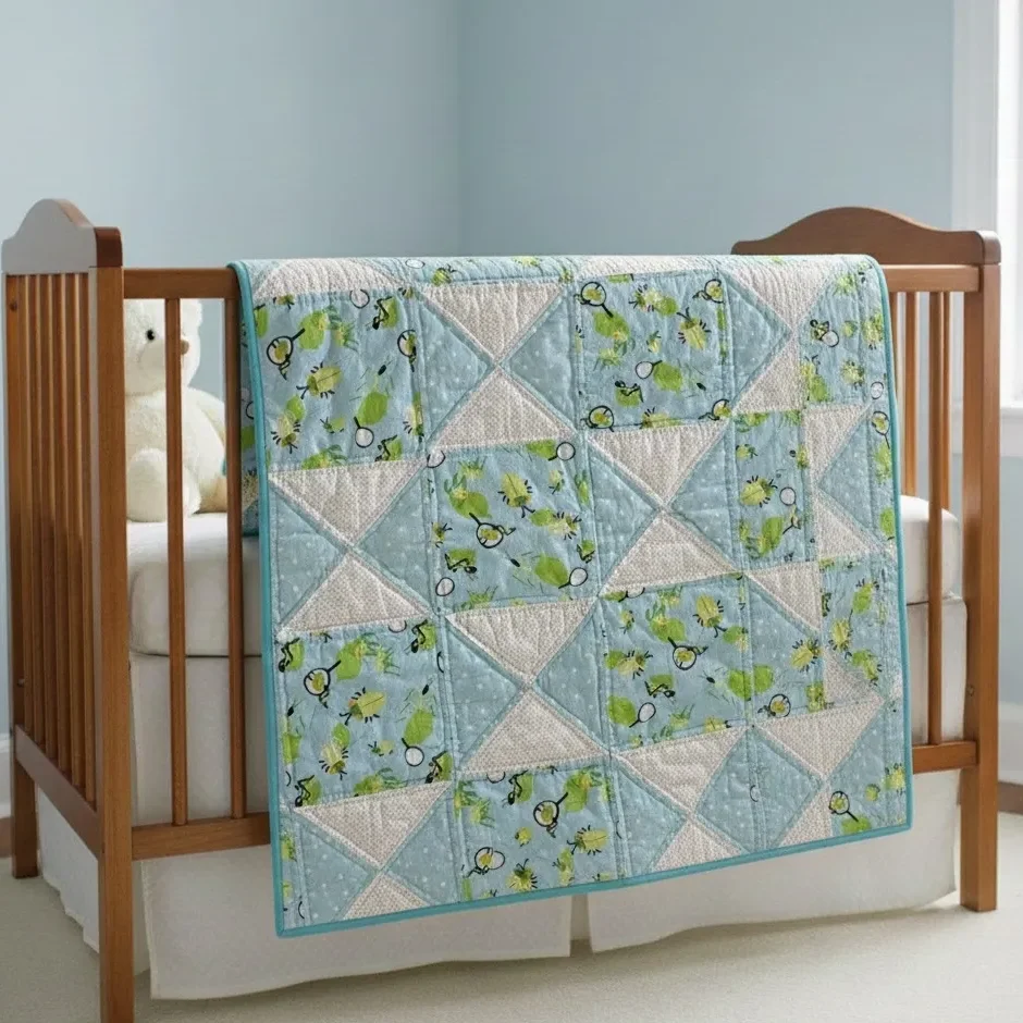 Bugs Life Baby Quilt on crib