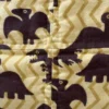 golden dinosaurs baby quilt detail 1