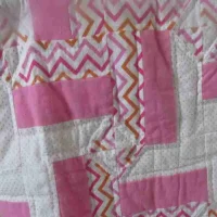 pink a link baby quilt
