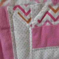 pink baby quilt