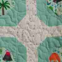 Dinosur baby quilt