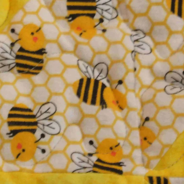 bee kid close up, receiving blankets