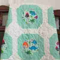 dinosaur world baby quilt