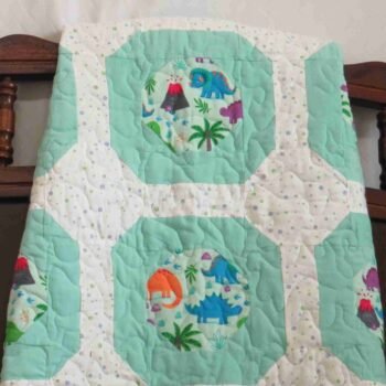 dinosaur world baby quilt
