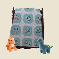 dinosaur world baby quilt