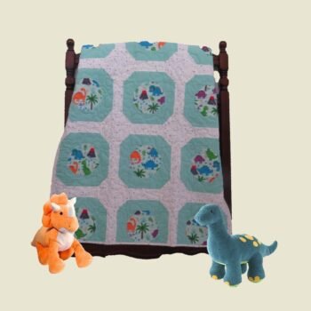 dinosaur world baby quilt