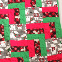 winterbears quilt on crib