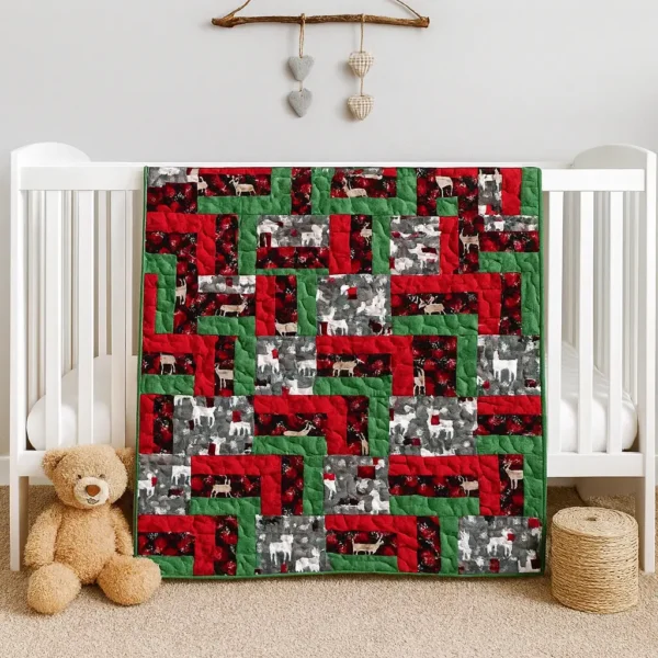 winter bears baby quilt