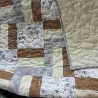 winter penguins baby quilt backing