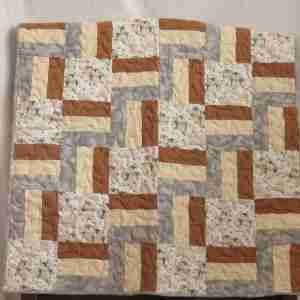 winter penguins baby quilt