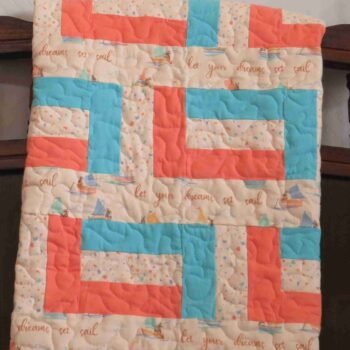 dreams set sail baby quilt