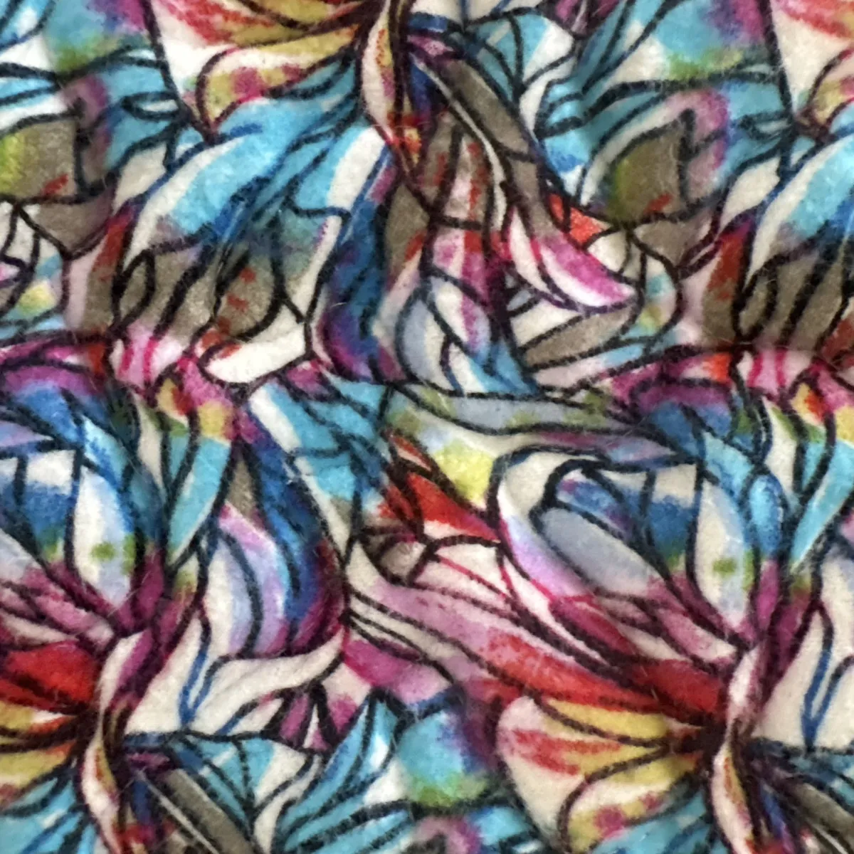 Color Blocks Baby Quilt detail 3
