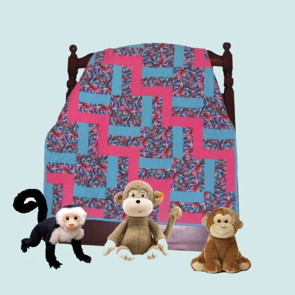 color blocks baby quilt