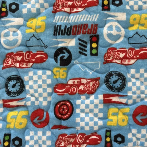 grand prix baby quilt detail 1