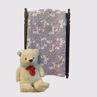 lavender butterflies baby quilt