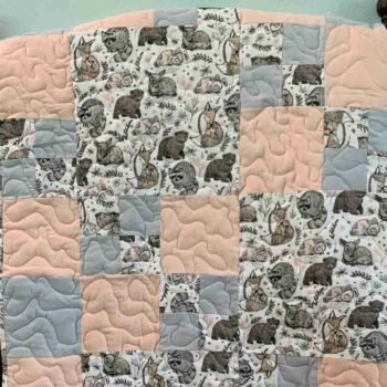 Woodland babies baby quilt