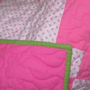 rose baby quilt backing