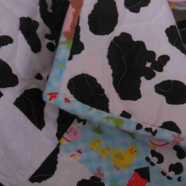 down on the farm baby quilt backing