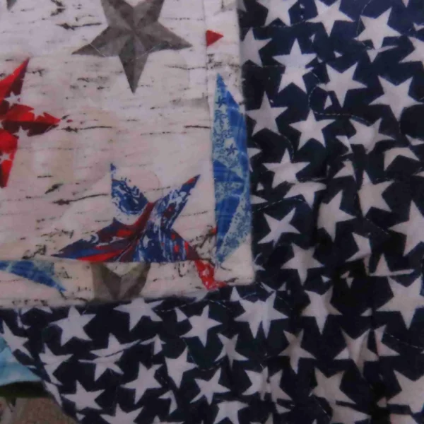 grand old flag baby quilt backing