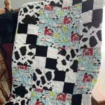 down on the farm baby quilt