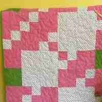 rose baby quilt