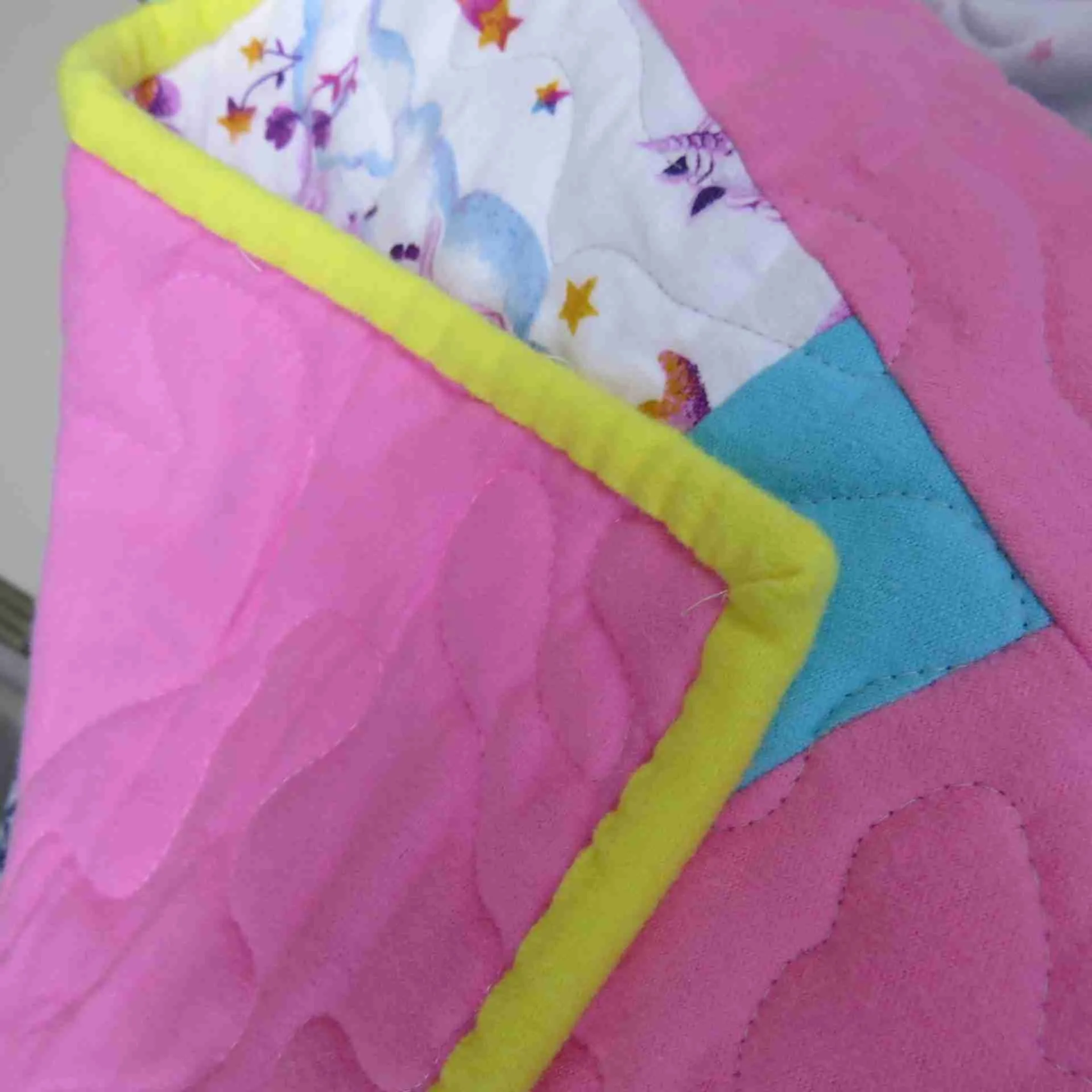 Unicorns and Clouds Baby Quilt 1
