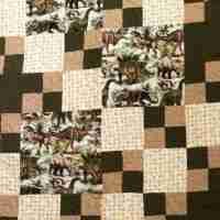 world of dinosaurs quilt detail 5