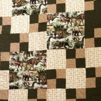 world of dinosaurs quilt detail 5