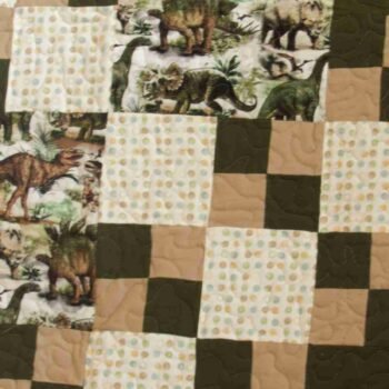 world of dinosaurs quilt detail 4