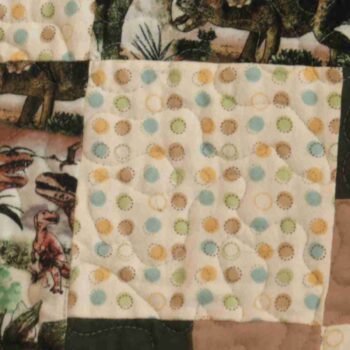 world of dinosaurs quilt detail 3