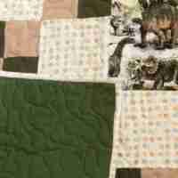 world of dinosaurs quilt detail 2
