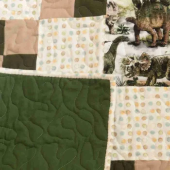 world of dinosaurs quilt detail 2