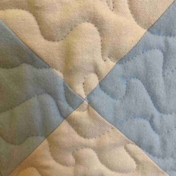 cowboy bear quilt detail