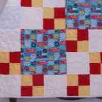 race car baby quilt
