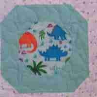 dinosaur world detail one, receiving blanket