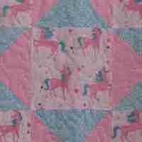 unicorns at play close up