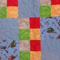 little boys and toys quilt detail 5