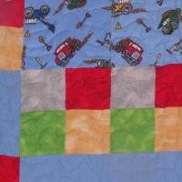 little boys and toys quilt detail 2