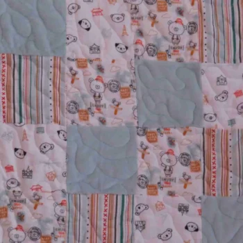 Animal Travelers Baby Quilt detail 1
