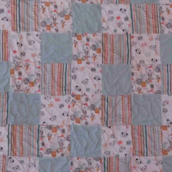 Animal Travelers Baby Quilt detail 3