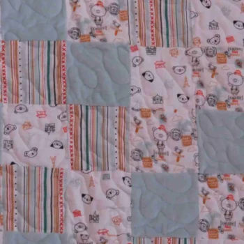 Animal Travelers Baby Quilt detail 5