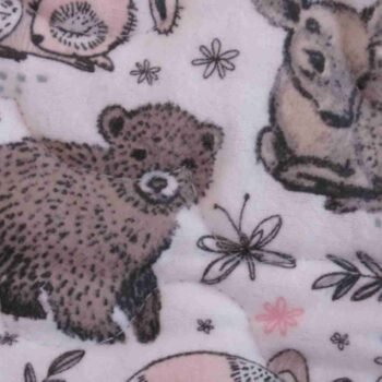 Woodland Babies Baby Quilt detail 6