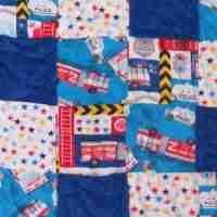 First Responders Baby Quilt detail 5, when I grow Up