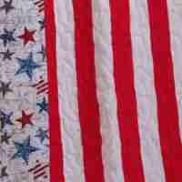 Grand Old Flag baby quilt detail 1