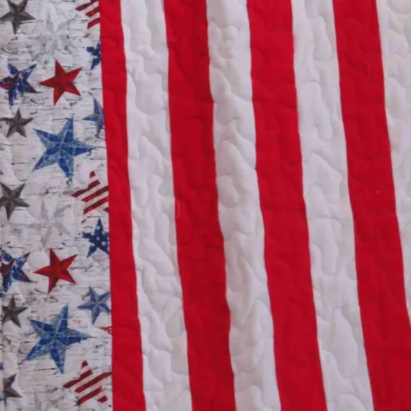 Grand Old Flag baby quilt detail 1