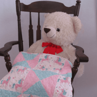 Unicorns At Play Baby Quilt - Image 7