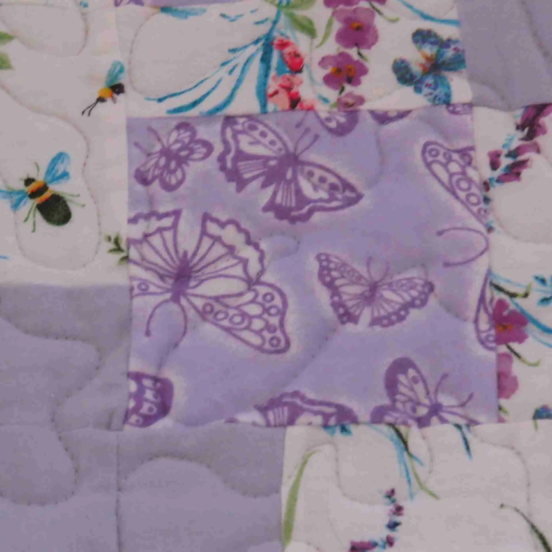 Lilac Butterfly Baby Quilt 3