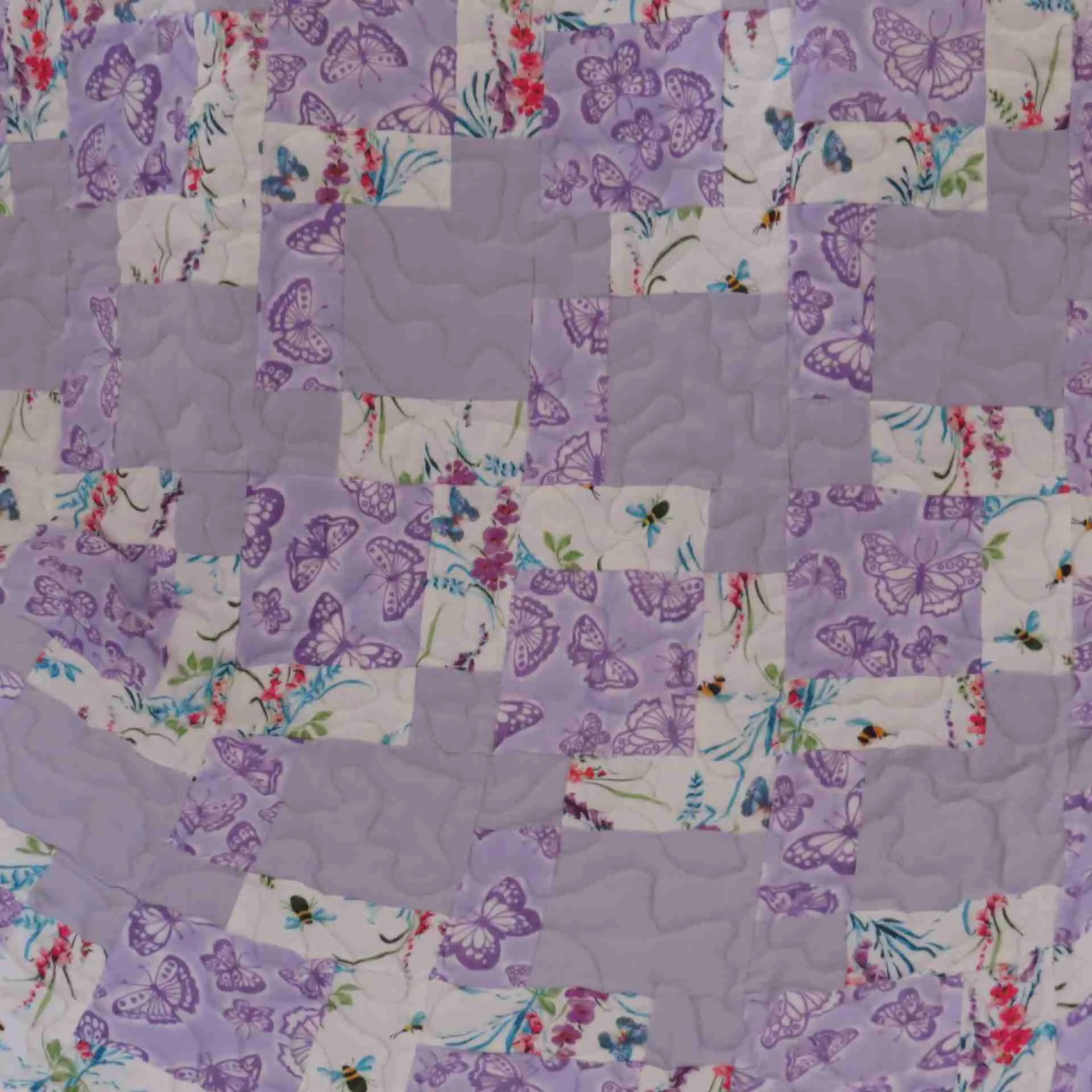 Lilac Butterfly Baby Quilt 4