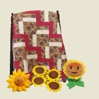 sunflowers baby quilt